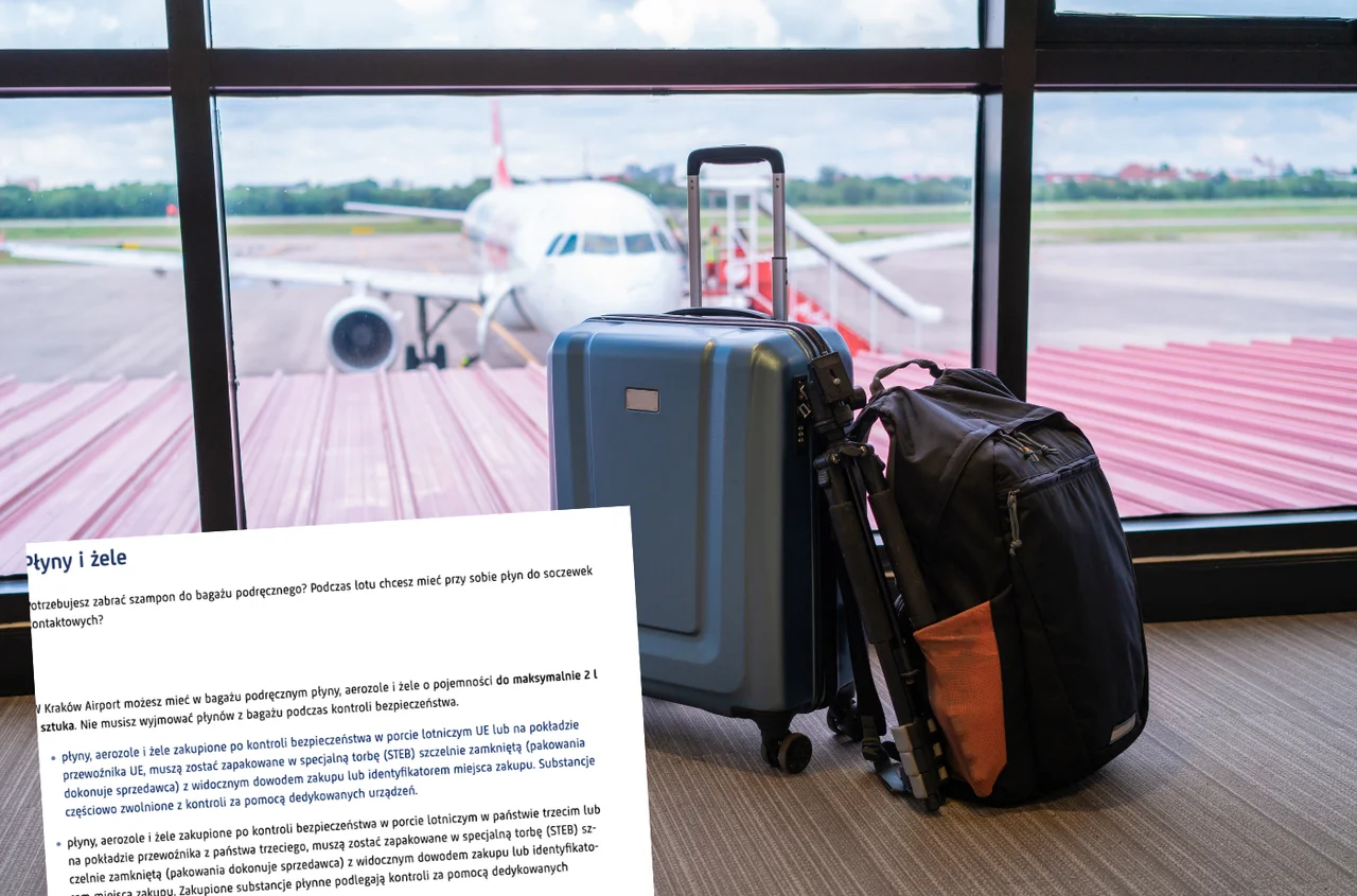 To pierwsze takie lotnisko w Polsce! Nie ma limitu płynów – można zabrać aż 2 litry