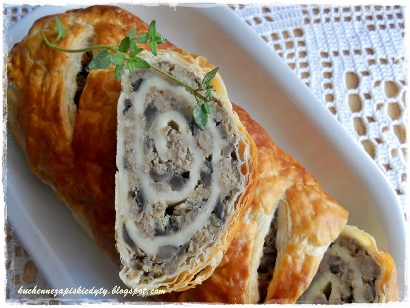 Francuska rolada z pieczarkami