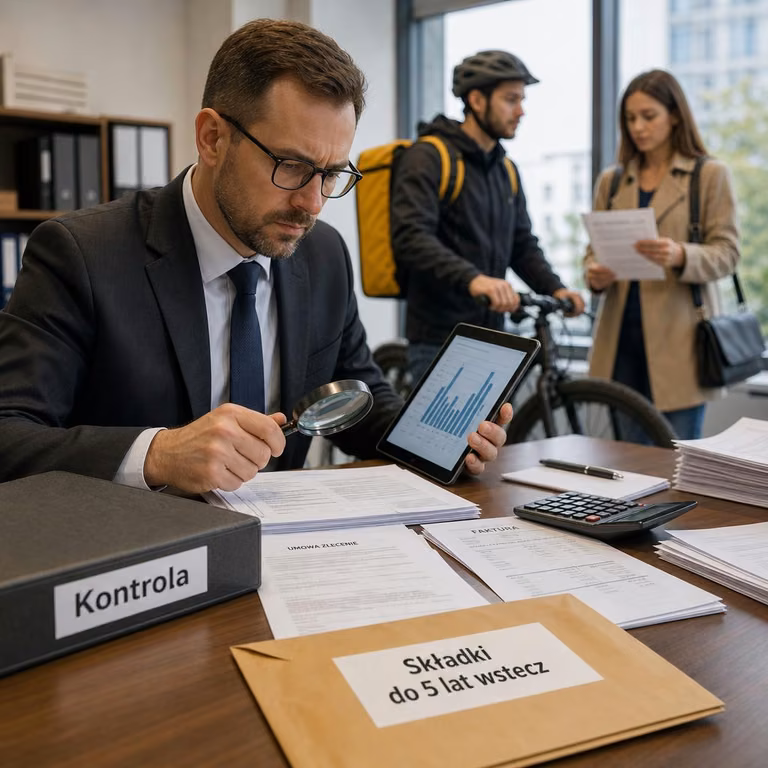 Kontrole ZUS w podmiotach oferujących pracę platformową — ustalenie tytułu do ubezpieczeń i konsekwencje