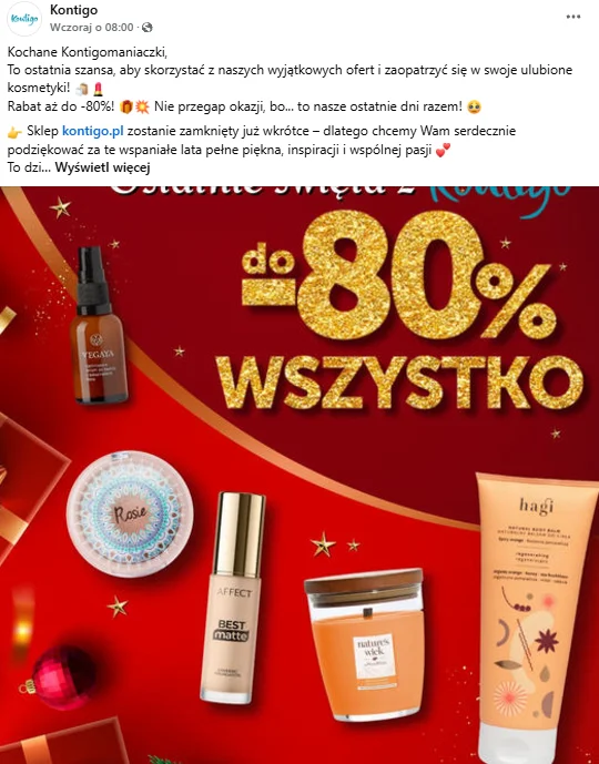 Zdjęcie Nawet 80% rabatu na wszystko! Popularna drogeria kończy działalność i wyprzedaje asortyment #1