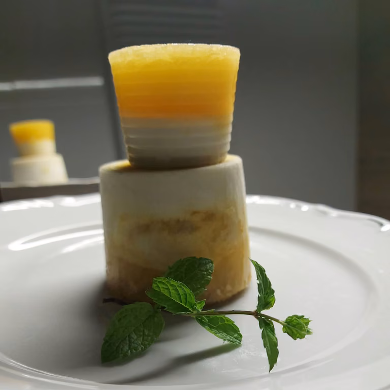 Sorbet cytrusowo kokosowy.