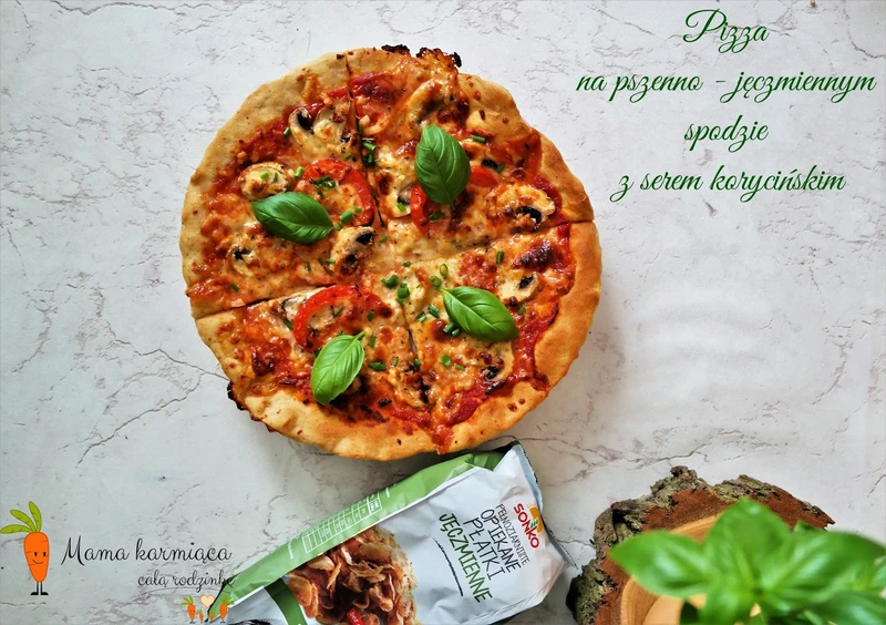 Pizza na pszenno - jęczmiennym spodzie