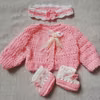Komplet szydełkowy dla dziecka/lalki baby born