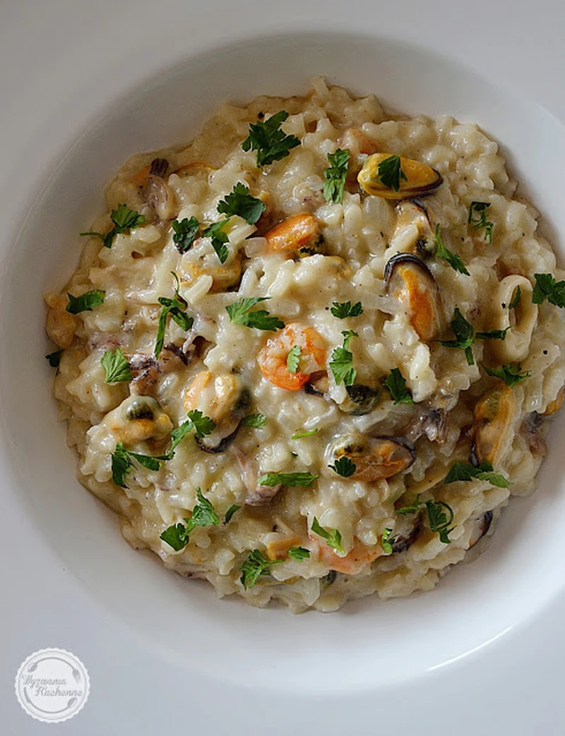 Risotto z owocami morza