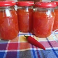Domowy sos chili słodko - pikantny na zimę.