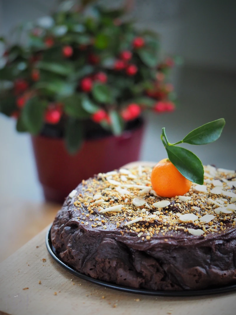 Keto ciasto czekoladowo – mandarynkowe (Paleo, LowCarb)