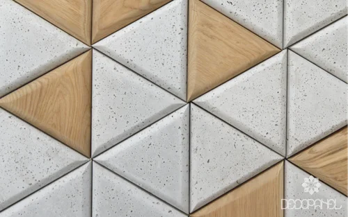 NOWY TREND ! Połączenie Betonu i drewna 3D