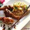 Azjatycki kurczak w glazurze z Chow Mein - prosty i stylowy obiad