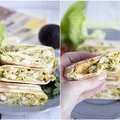 Quesadillas z delikatnym i kremowym awokado, kurczakiem, aromatycznym boczkiem i żółtym serem