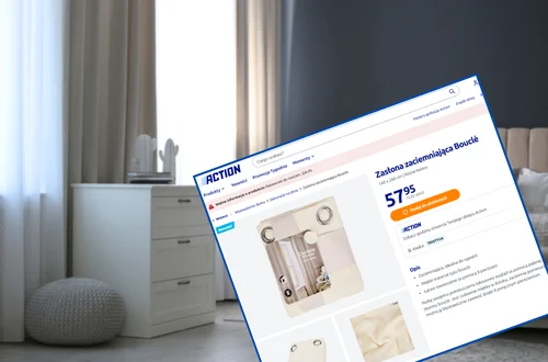 Te zasłony z Action za 57 zł zrobią w pokoju efekt wow! Praktyczne pierścienie, miękki oryginalny materiał bouclé - świetne zaciemniają