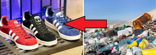 Buty i ubrania Adidas są wykonywane ze śmieci. Ma to jednak pozytywny skutek!