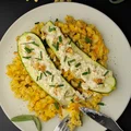 Wegańska Ricotta z Cukinią na Dyniowym Makaronie z Orzechami Włoskimi