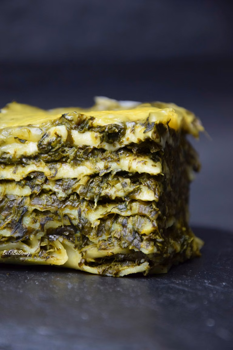 Lasagne ze szpinakiem i fetą