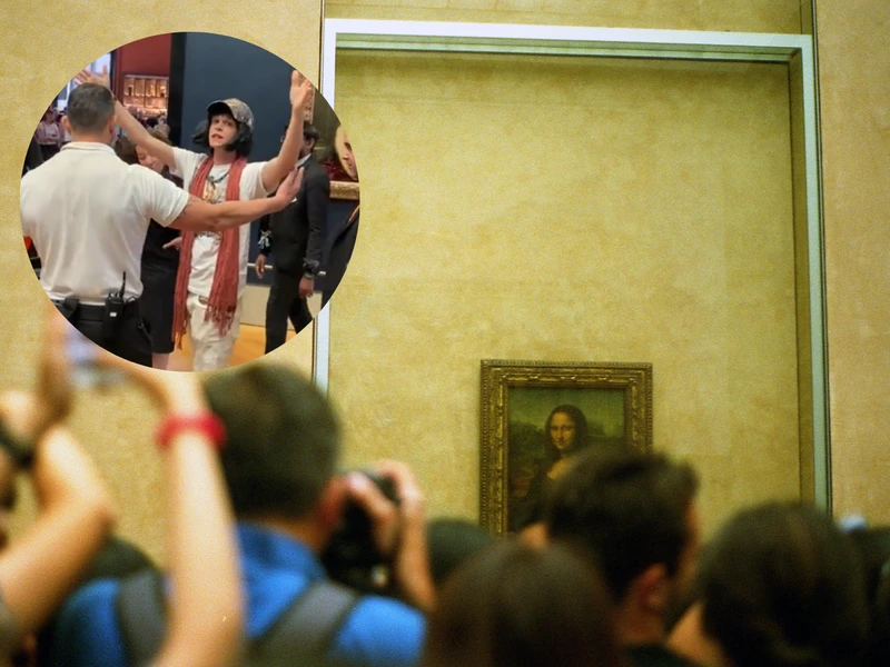 PILNE: "Mona Lisa" obrzucona tortem! (WIDEO)