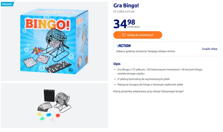 Zdjęcie Ta gra z Action za 34 zł to HIT na całym świecie! Idealna na wakacje i dla każdego wiek #1