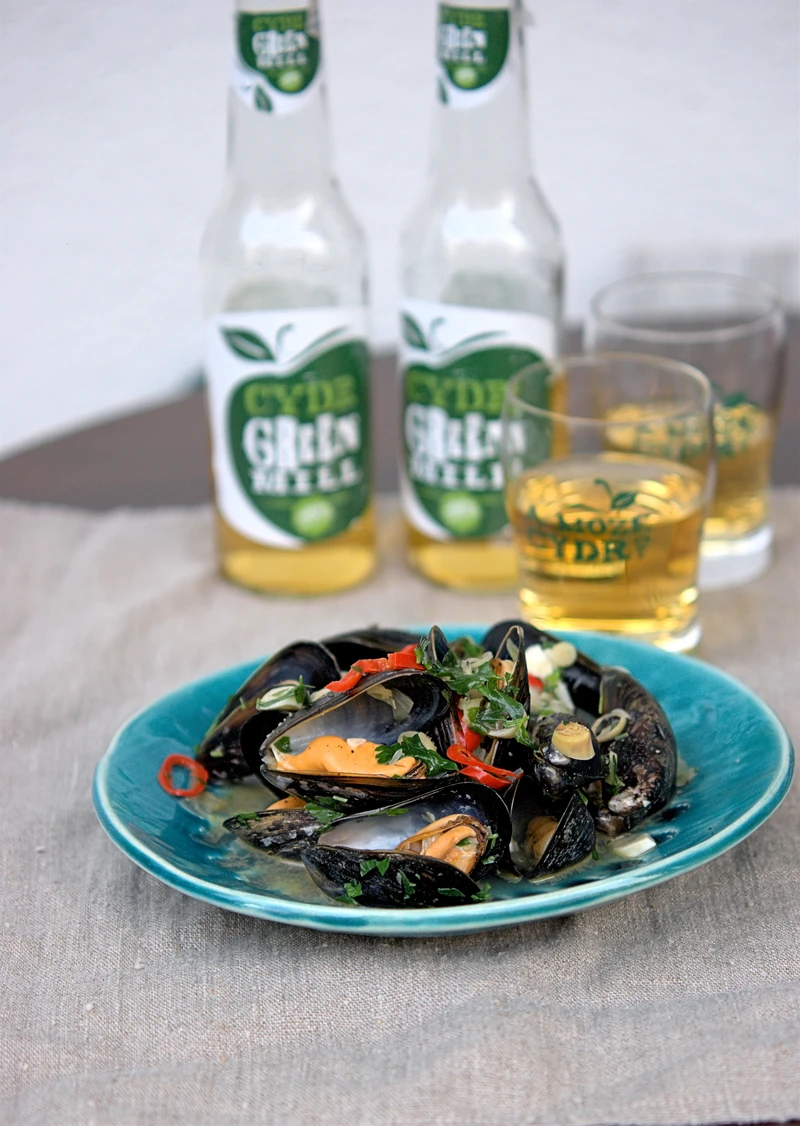 Moules mariniere z cydrem green mill
