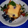 Niebiański sernik budyniowy z borówkami amerykańskimi