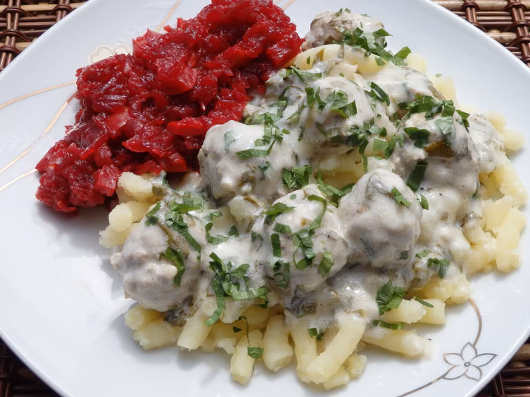 Pulpety w sosie szczawiowym