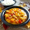 Curry z kurczakiem, dynią i papryką