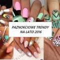 PAZNOKCIOWE TRENDY N LATO 2016