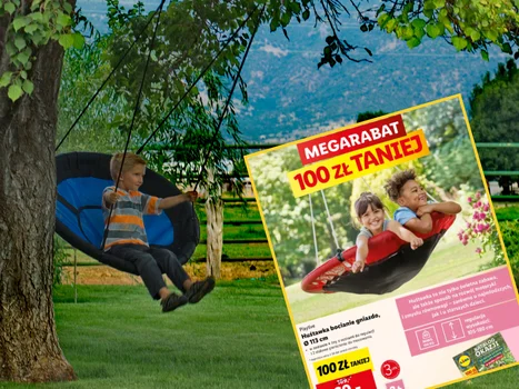 Huśtawka ogrodowa w Lidlu już od 15 maja za 69 zł! Zabawa dla najmłodszych i relaks dla dorosłych!