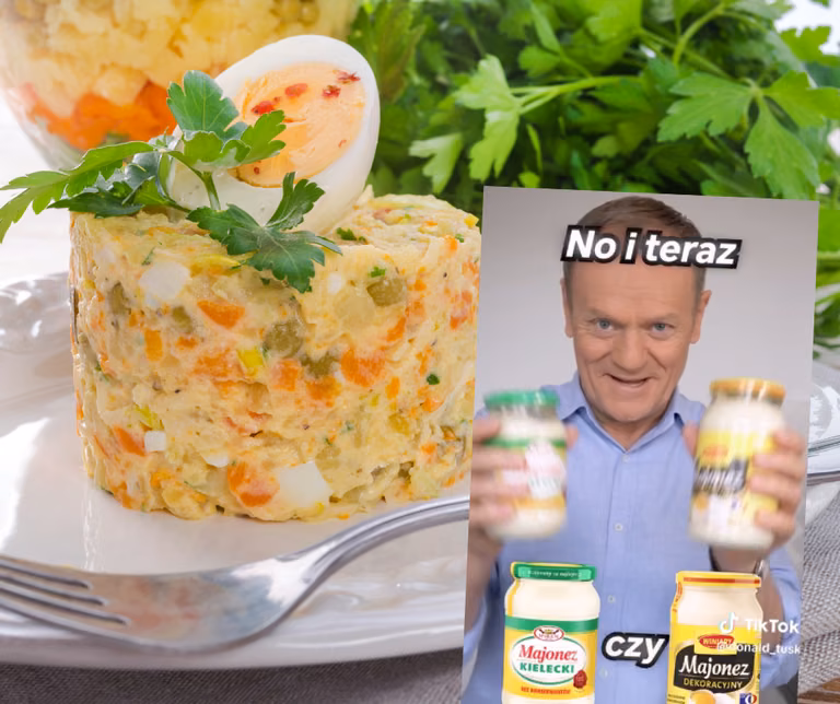 Donald Tusk wybiera najlepszy majonez? Kielecki czy Winiary?