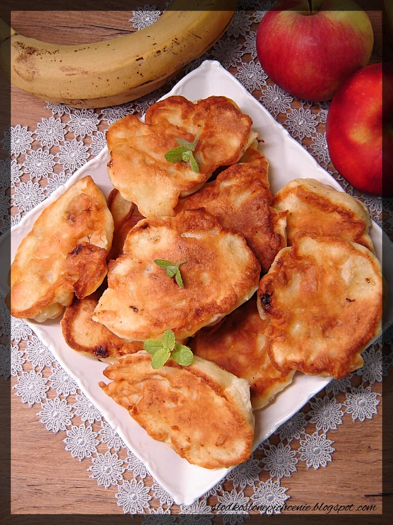 Placki jabłkowo-bananowe