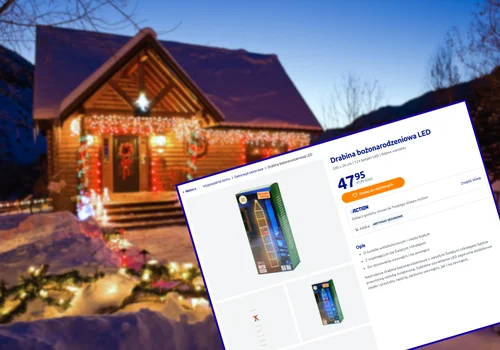 Ta drabinka LED z Action za 48 zł bije rekordy popularności! Do środka i na zewnątrz, dom na święta z efektem wow!