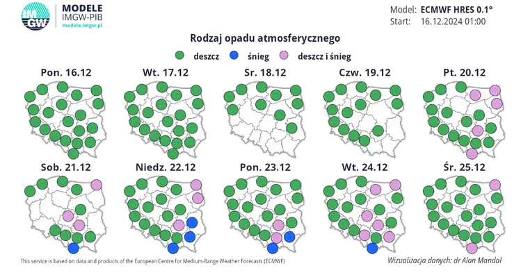 Zdjęcie Jest najnowsza prognoza temperatury i opadów śniegu na Święta! Modele IMGW zaskakują #5