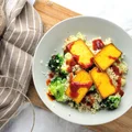 Kuskus z Tofu i Sosem BBQ