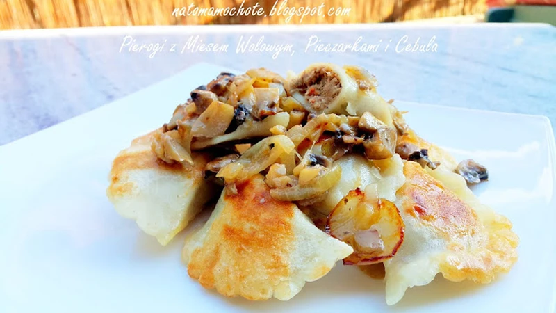 Pierogi z Mięsem Wołowym i Cebulą