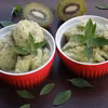 Sorbet z kiwi z nutką mięty