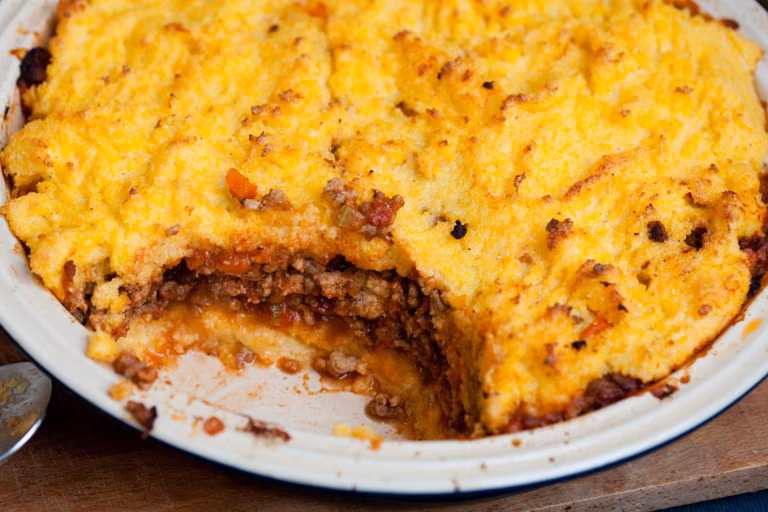 ZAPIEKANKA BOLOGNESE Z POLENTĄ