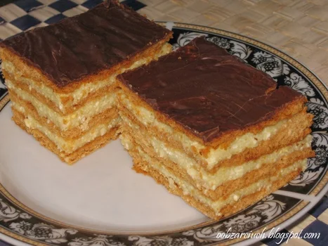Tort serowo - miodowy
