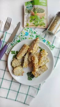 Zdrowe "nuggetsy" z cukinii