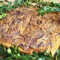 Mazurek makowo -kajmakowy