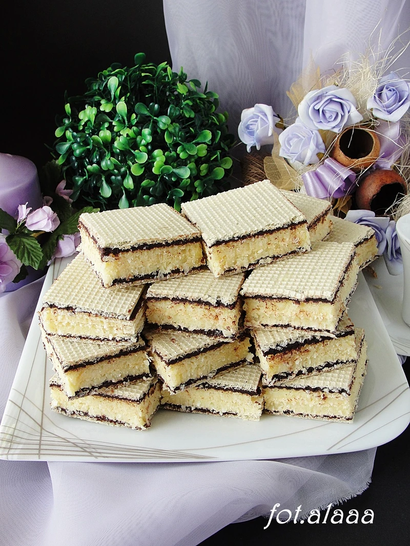 Wafle kokosowo czekoladowe