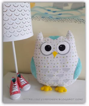 DIY - Poduszka przytulanka, czyli Sowa mądra głowa!