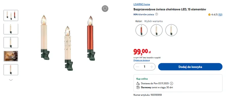 Zdjęcie Te świeczki LED bez kabli to hit na choinkę i na taras! Aż 15 sztuk, sterowanie pilotem, a efekt jak z krainy Mikołaja #1