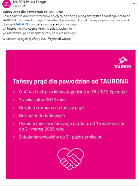 Zdjęcie Ważny komunikat dla klientów TAURONA! Te gospodarstwa domowe skorzystają z "Tańszego Prądu" #1