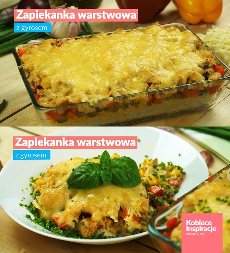 Zapiekanka warstwowa z gyrosem - HIT NA OBIAD