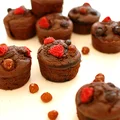 muffiny czekoladowe „nutella” z orzechami laskowymi i owocami (bez mąki pszennej oraz nabiału)