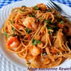 Spaghetti z krewetkami na białym winie
