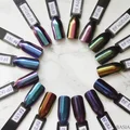 Pyłki kameleony z Born Pretty - 2 rodzaje (chameleon nail powder top grade mirror effect)