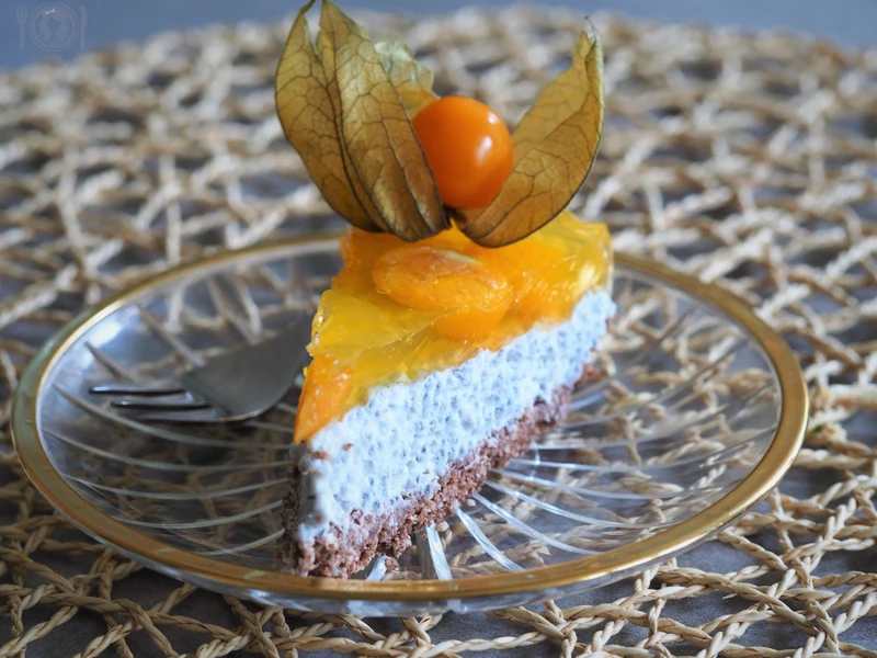 Keto basil seeds pudding cake - moderncavegirl.pl