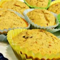 Owsiane muffiny z bananami i żurawiną