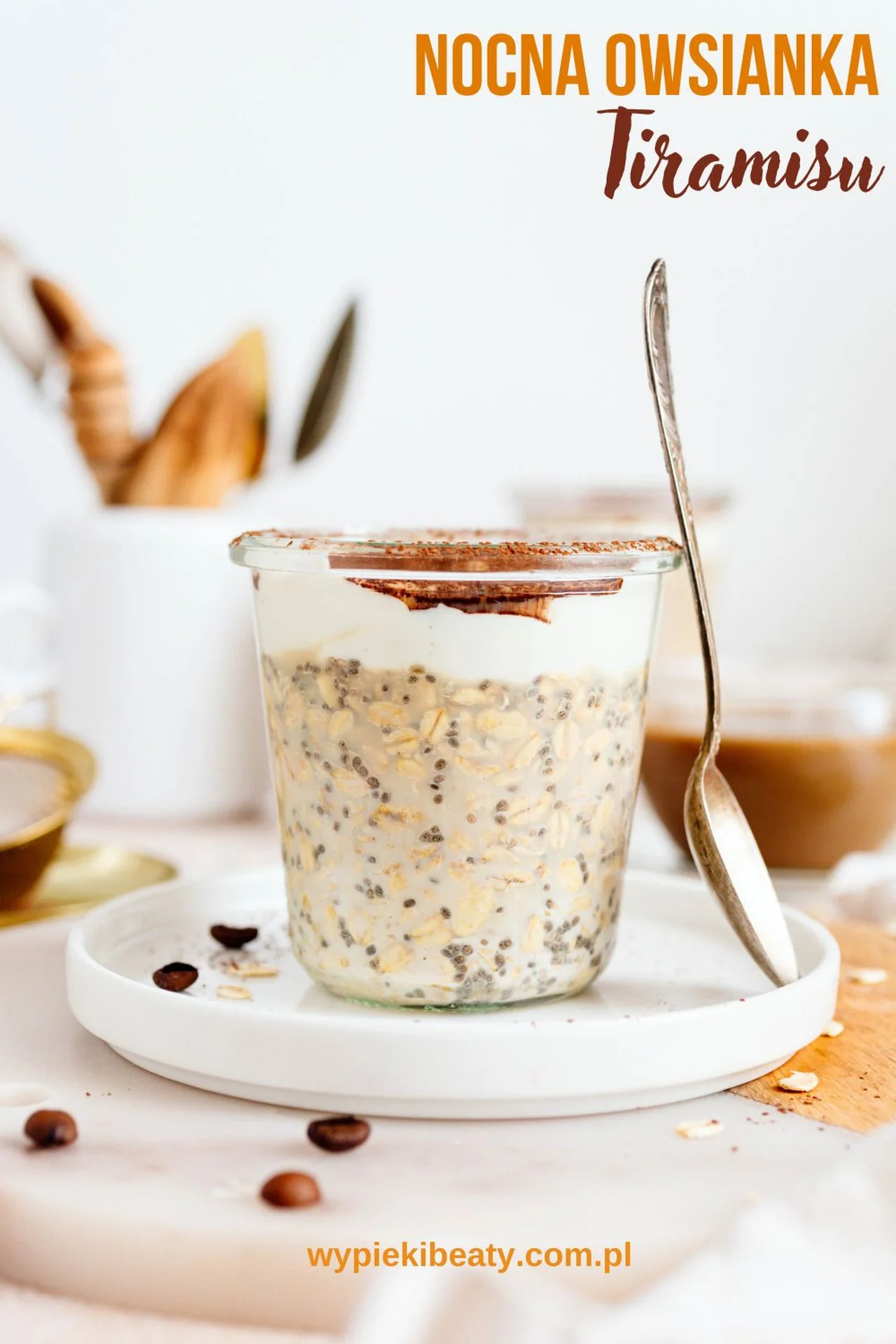 Nocna owsianka tiramisu