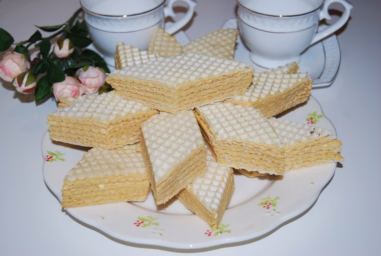 Andruty z masą kajmakową (wafle)
