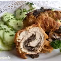 Roladki z pieczarkami na pieczarkach