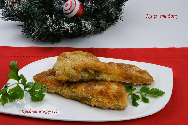 Karp wigilijny smażony